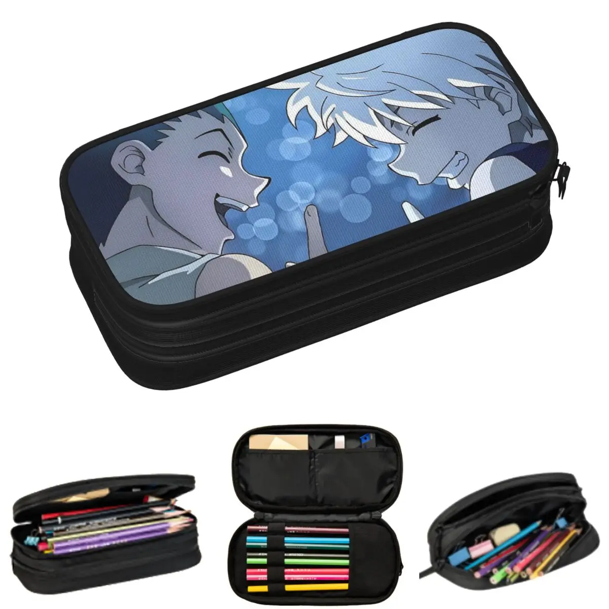 

Пеналы для школьников Hunter X Hunter (аниме/манга), большая сумка-пенал для ручек и карандашей, вместительный пенал-косметичка