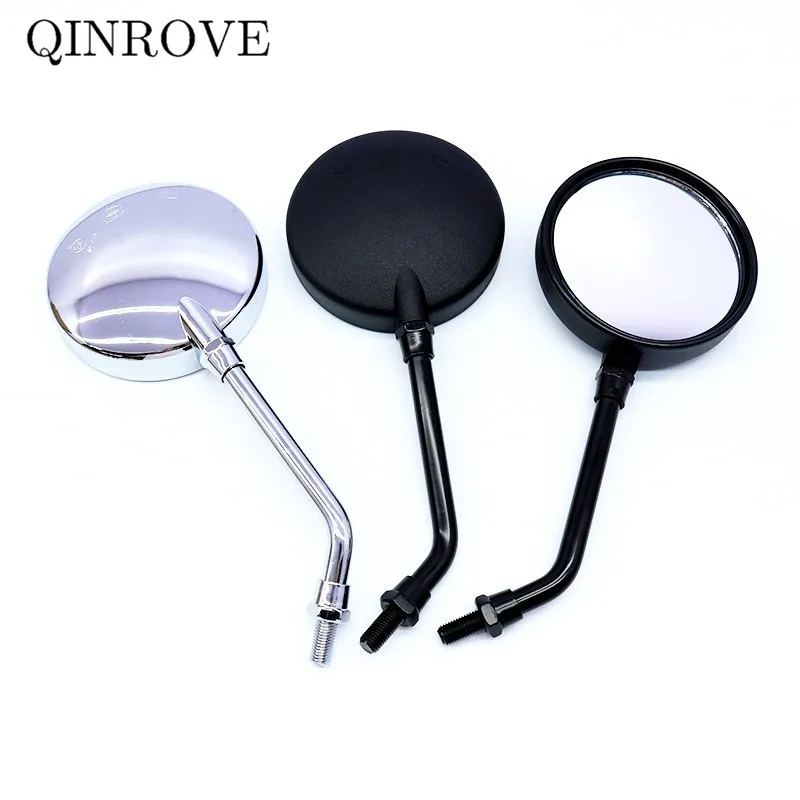 Cafe Racer Motorcycle Rearview Mirrors 8/10MM ABS Mirror For Royal Enfield Himalayan Interceptor 650 Honda shadow VT600 750 1300