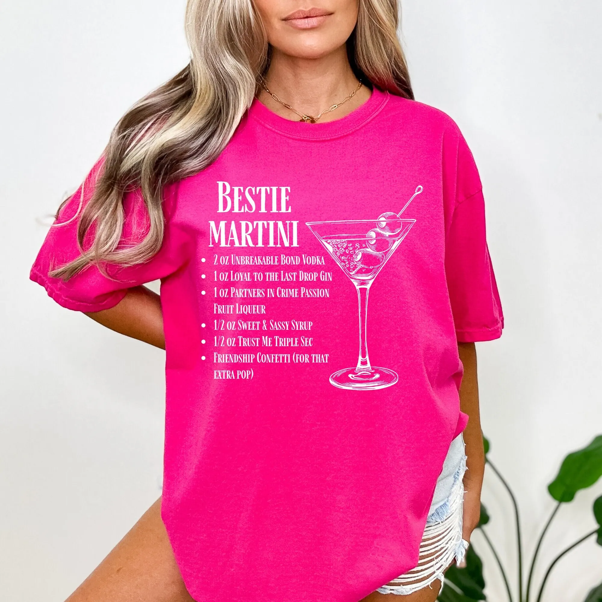 Bestie Martini Friendship Recipe T Shirt Thick and Thin Friends Matching shirts BFF Best Friend Birthday s