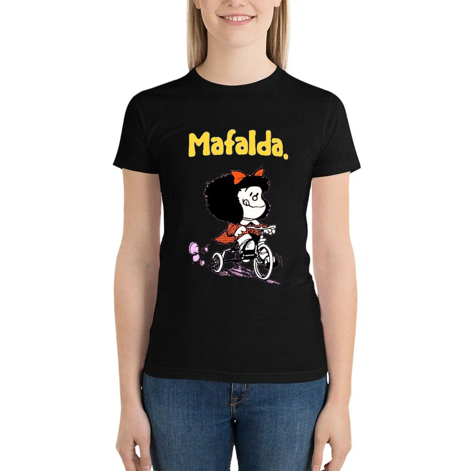 

NEW-MAFALDA T-Shirt anime clothes summer clothes animal print shirt for girls designer clothes Women luxury