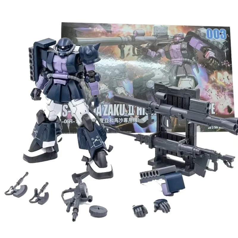 

In Stock Gaogao Model Hg 1/144 Gto Ms-06R-1A Zaku High Mobility Type Black Tri Stars Gaia Mash Gift Toy Collection for Kids