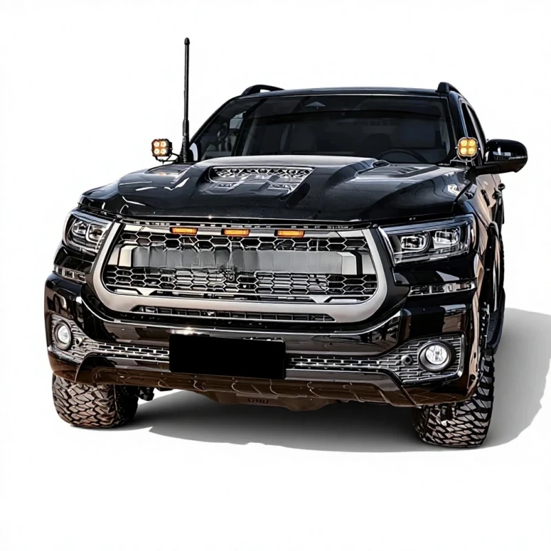 High‑Quality Replacement Grille Trim For Black‑Knight Body Kit Fit For Great Wall Poer Pao Pickup 2023‑2026