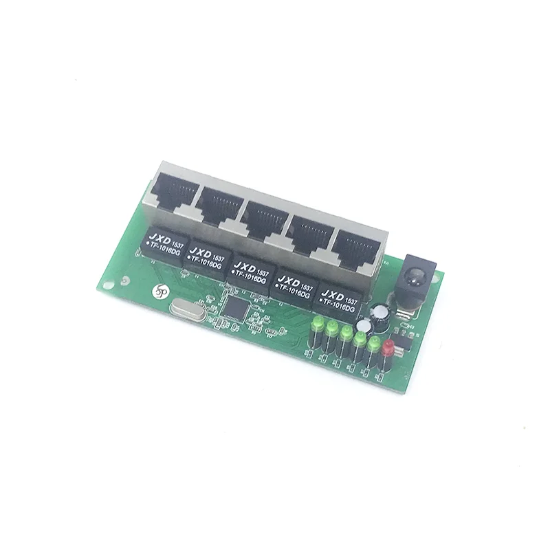 Mini moduł przełącznika PBC moduł OEM PBC mały rozmiar 5 5 V-12 V porty przełączniki sieciowe płytka drukowana mini moduł przełącznika Ethernet 10/100 mb/s