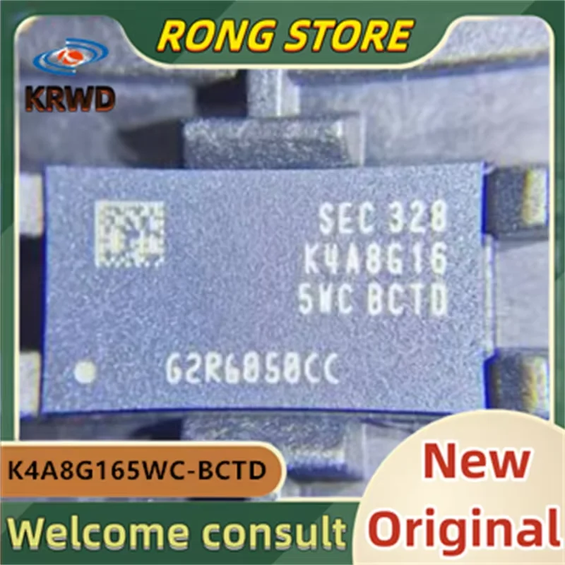 (5PCS)  New and Original Chip IC K4A8G165WC-BCTD K4A8G165WC  K4A8G165  K4A8G165WC-BCTD000 K4A8G16 BGA96