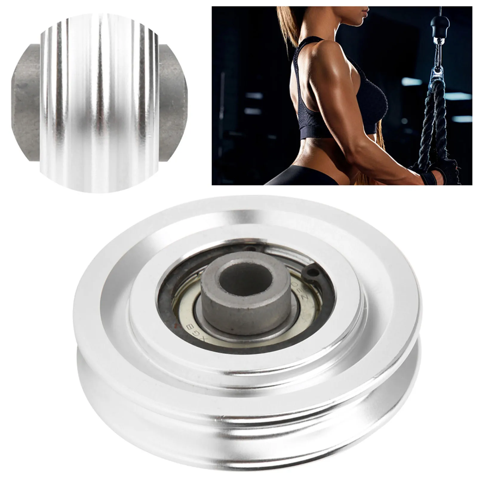 Aluminium Alloy Pulley Strength Training Exercise Hardware Fitness Equipment Accessories70mm Diameter