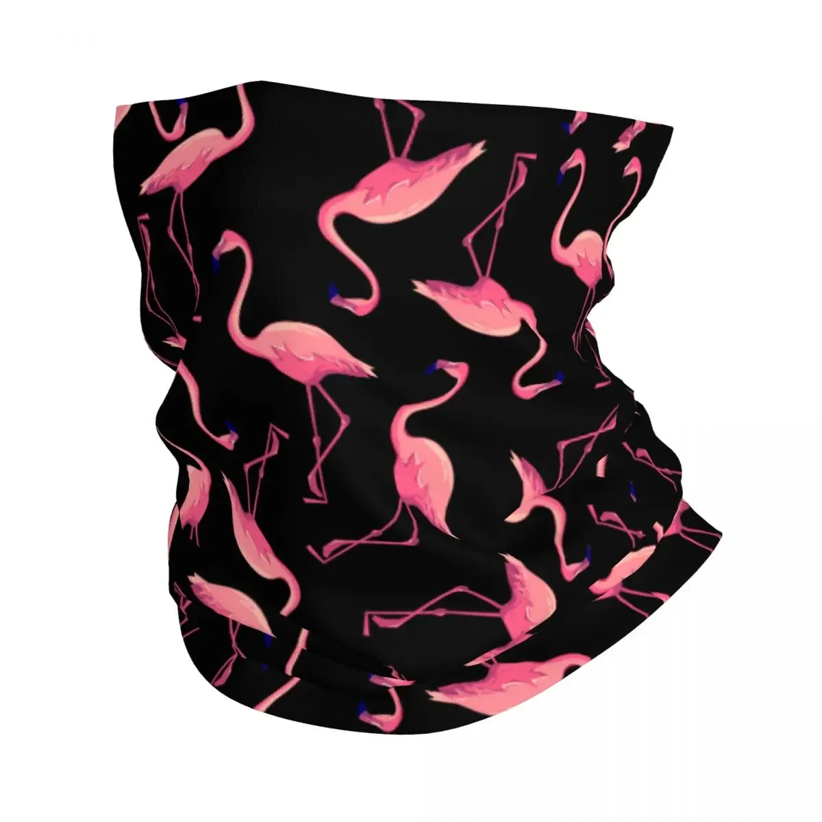 Flamingo Bird Animal Bandana Neck Cover Printed Pink Balaclavas Wrap Scarf Warm Headwear Outdoor Sports for Men Women Adult