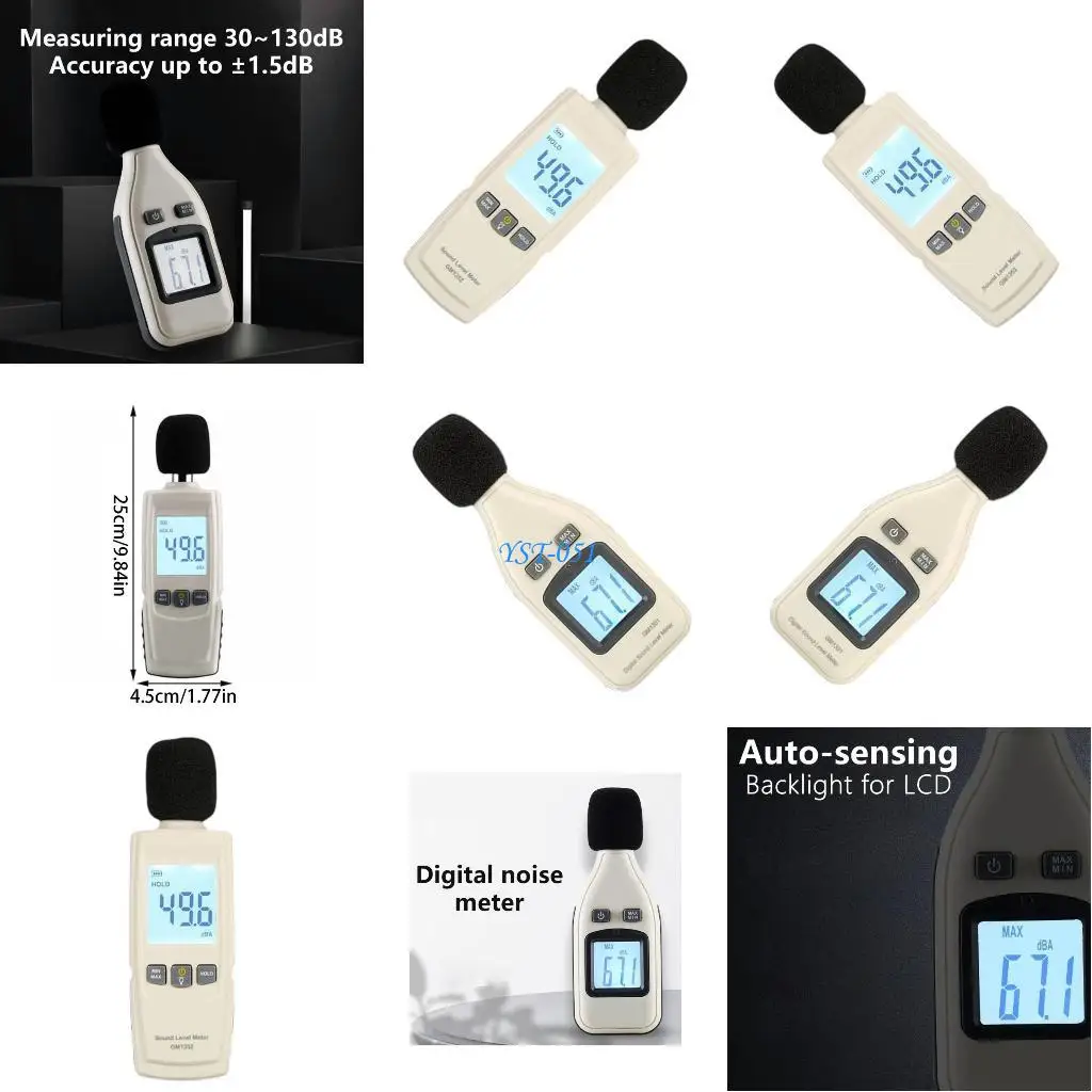 

E15A Small Decibel Measuring Device Noise Level Detectors for Homes & Professional