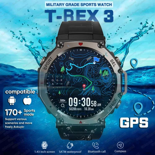 2025 Nuevo T-Rex 3 Ultra Hombres Al Aire Libre Militar Gps