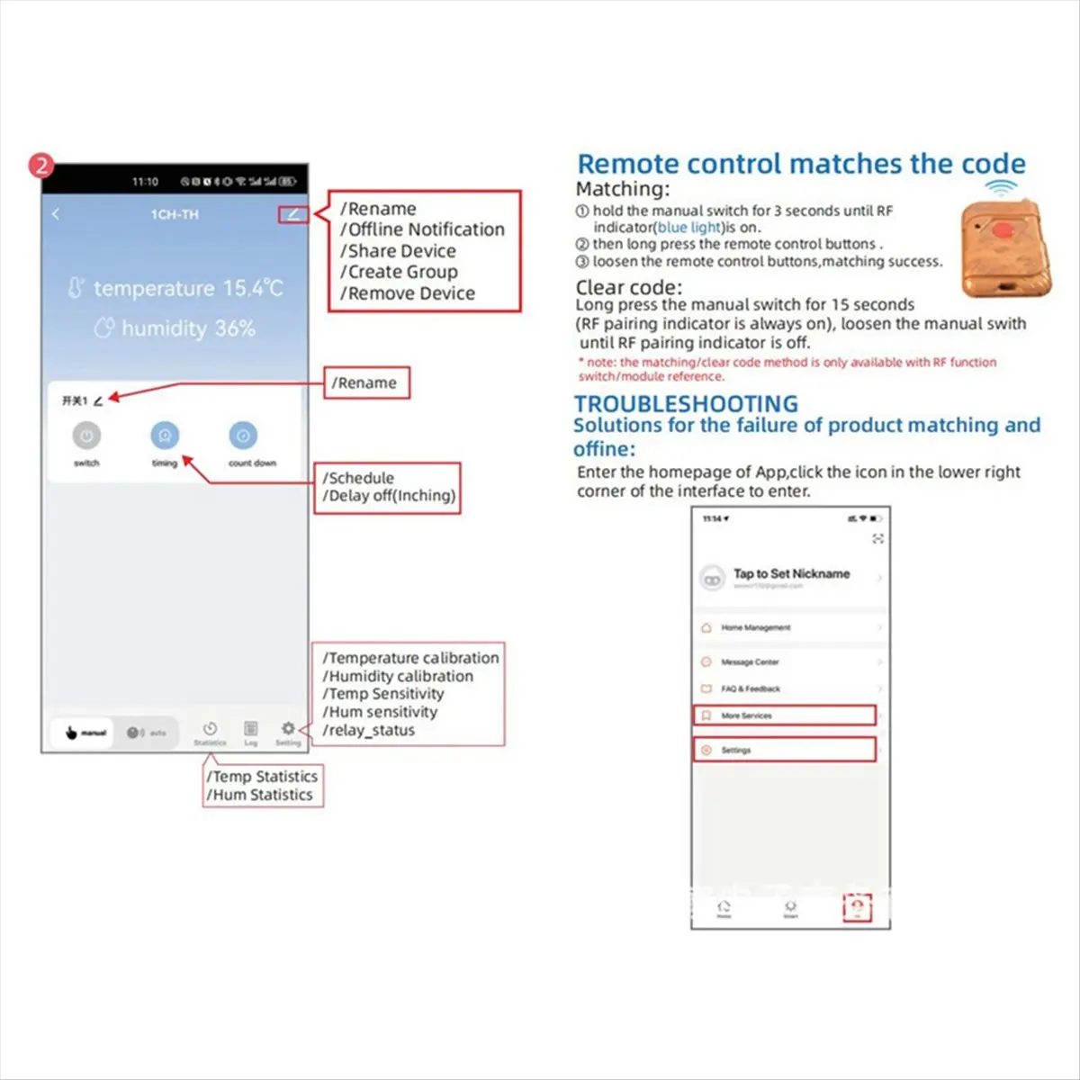 For Tuya Zigbee Smart Switch with Temperature Sensor 16A 3000W Wireless Smart Switch for Home Yandex
