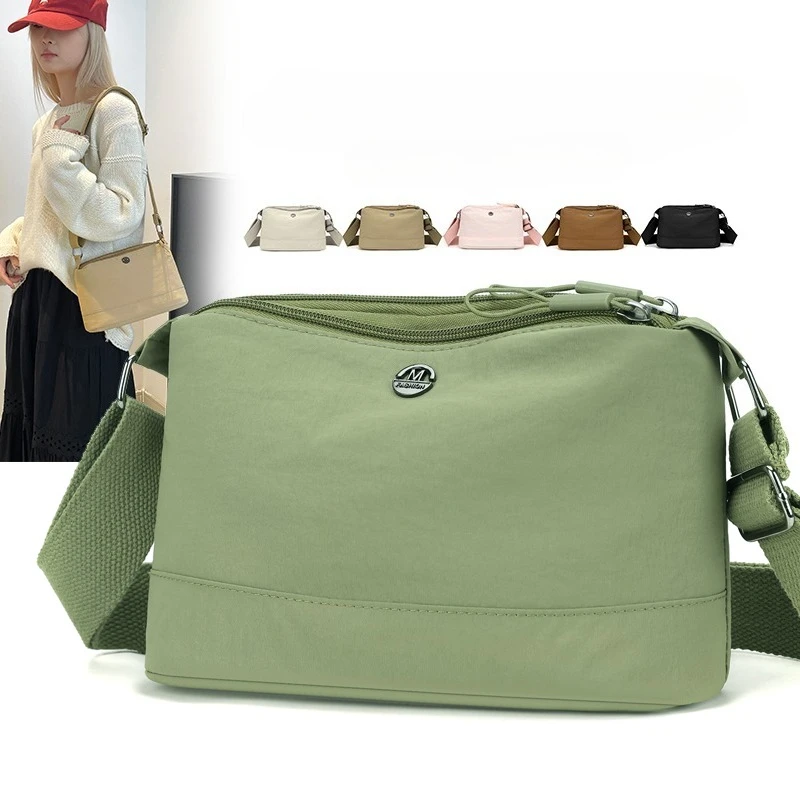 

Women's Multi-Layer Commuter Crossbody Bag Large Capacity Water-Resistant Nylon Organizer for Travel Work & Daily Essentials ﻿ ﻿