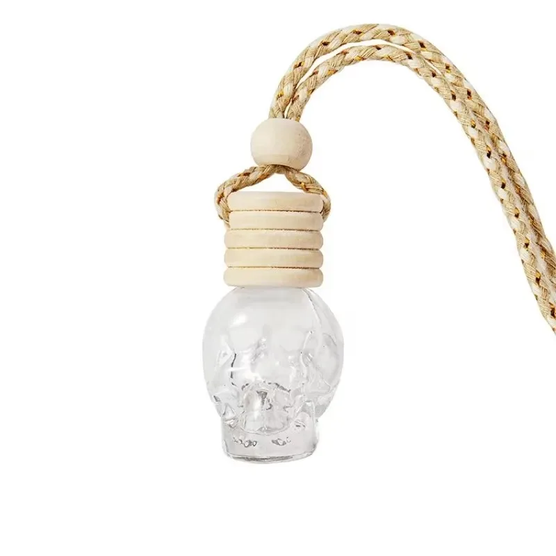 1PC Car Skull Perfume Bottle Aromatherapy Essential Oil  Hanging Auto Air Freshener Home Interior Decoration image 6