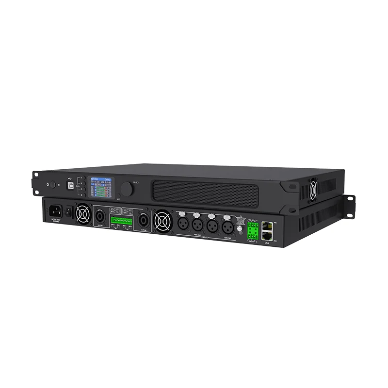 Neutral 2x1500W 2.0 Channel Digital Power Amplifier with Metal Construction for Professional Use with Speakers