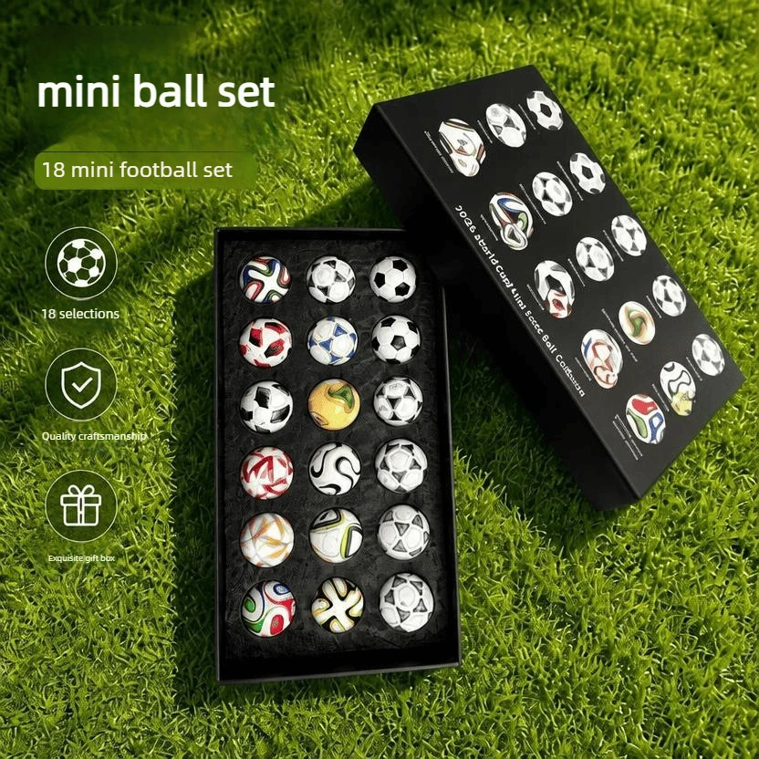 World Cup Mini Soccer Ball Set 15PCS 3.8cm Football Collectible Models Mini Balls Set Sports Souvenir Fan Memorabilia Gifts view 2
