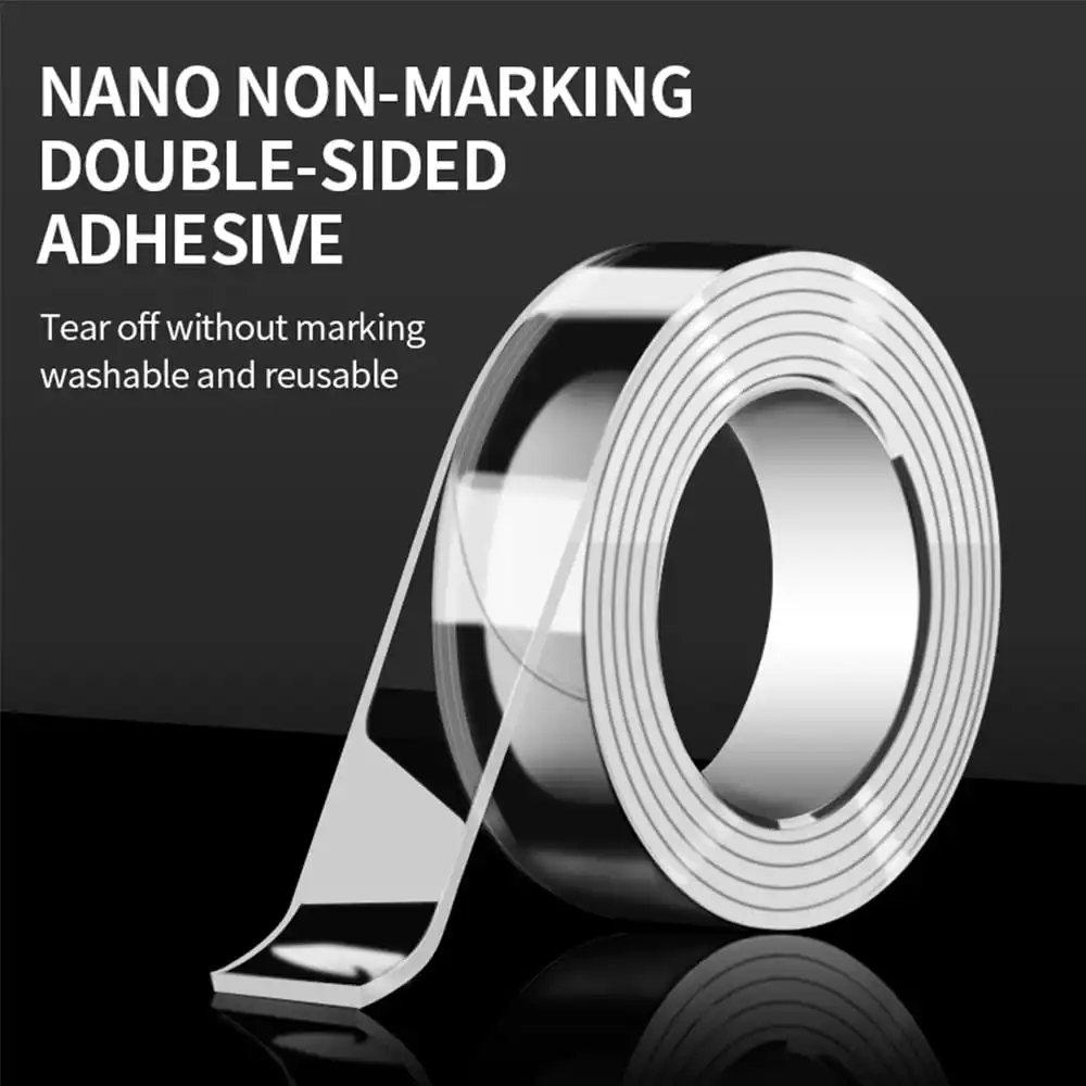 Ultra-strong Double-sided Adhesive Nano Tape Clear Removable Waterproof Extra Strong Sticky Strip Heavy-duty Two Side Tape