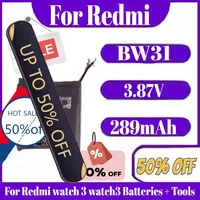 3.87V 289mAh High Quality BW31 Replacement Battery For Redmi watch 3 watch3 Batteries + Tools