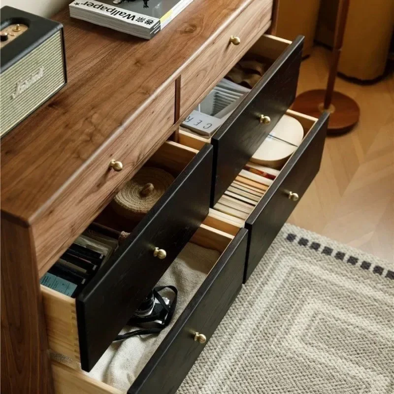 American Walnut Six Bucket Bedroom Entrance Locker