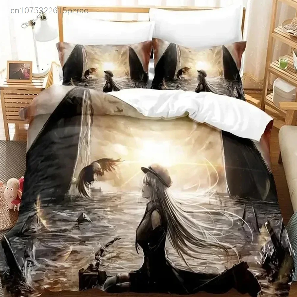 3D Print Anime Azur Lane Bedding Set For Bedroom Soft Modern Bedspreads Comefortable Kids Duvet Cover Quilt Cover And Pillowcase