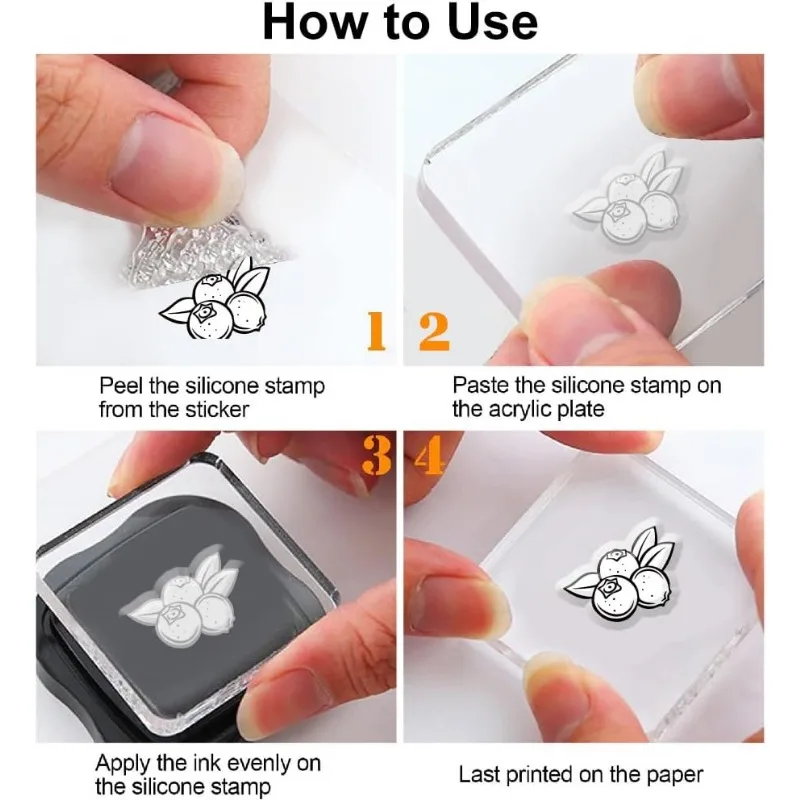 1pc Cupcake Clear Stamps Cupcake Decorative Clear Stamps Silicone Stamps for Card Making and Photo Album Decor Decoration