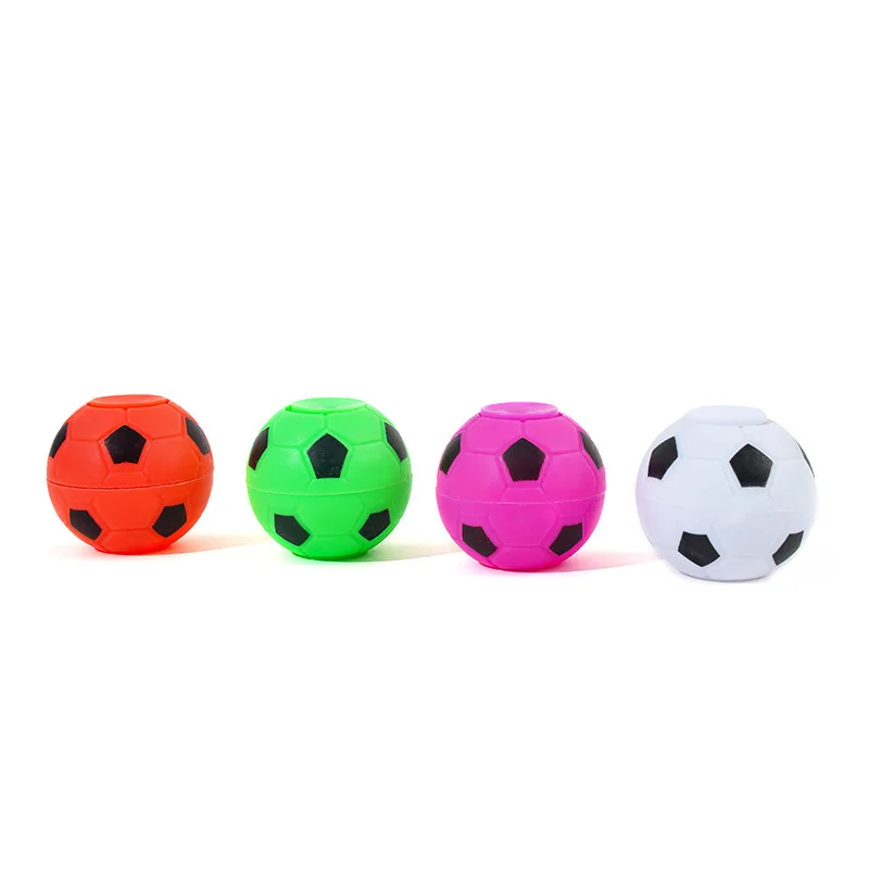 10Pcs Colorful Soccer Rotatable Fidget Spinners Ball Toy for Kids Football Theme Birthday Party Favors Goodie Bag Piniata Filler