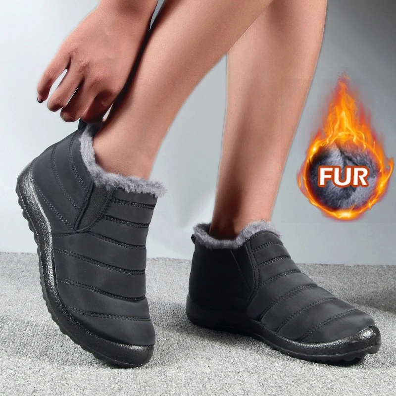 À prova dwaterproof água sapatos femininos tênis sapatos planos 2025 inverno mulher tênis respirável grosso tornozelo sapatos ao ar livre mulher mujer