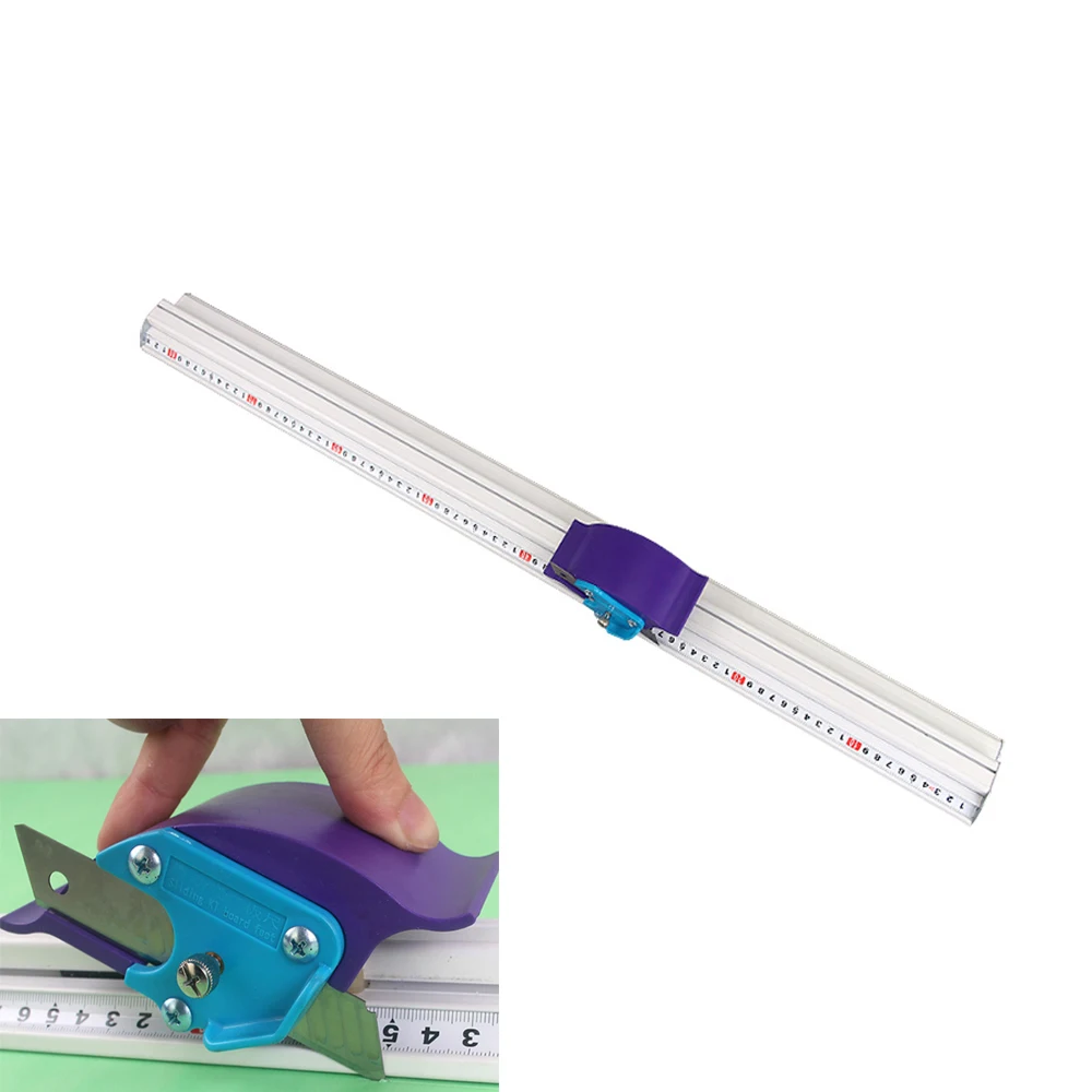 70cm Kt Board Pvc Bboard Manual Cutting Ruler Aluminum Alloy Anti-skid Positioning Cutting Ruler Cutting Track Woodworking  Tool