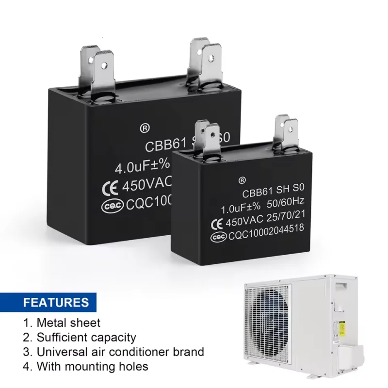CBB61 P2 Ceiling Fan Start Capacitor 450V 450VAC 0.8/1/1.2/1.5/2/3/4/5/6/7/8/10/12/15/16/18/20/25/30UF UF Wire Pin For 400V 500V - Image 5