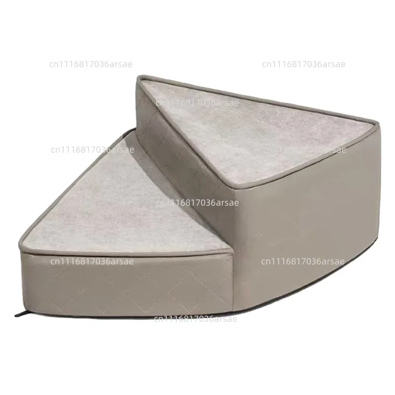 Water-Repellent Faux Leather Pet Stairs Step Non-Slip Dog Ramp Ladder Removable Spiral Small Dog Steps Pet