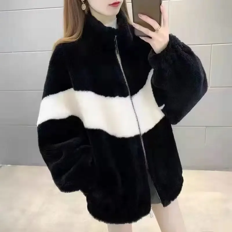 Koreanische Version des Winters neue lose Joker Baumwolle gepolsterte Stehkragen Reiß verschluss Mantel Street Fashion Freizeit jacke Männer Frauen