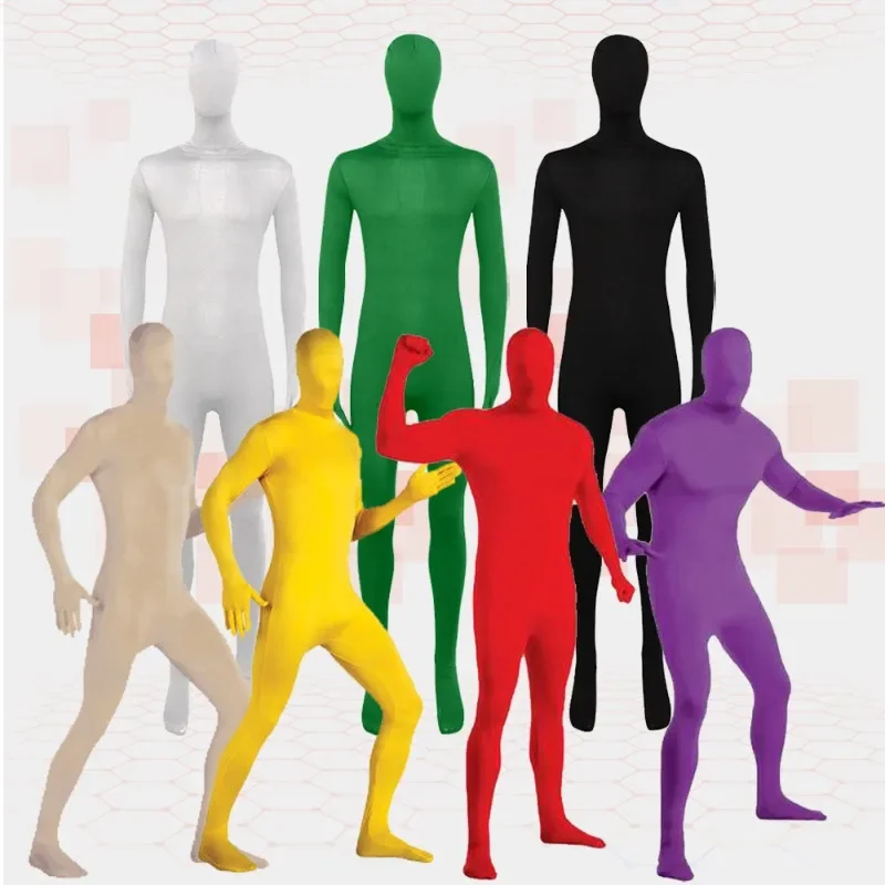 

Ninja Stealth Zentai Cosplay Costume Black Tactical Bodysuit for Halloween Stage Performances and Themed Events Men Women