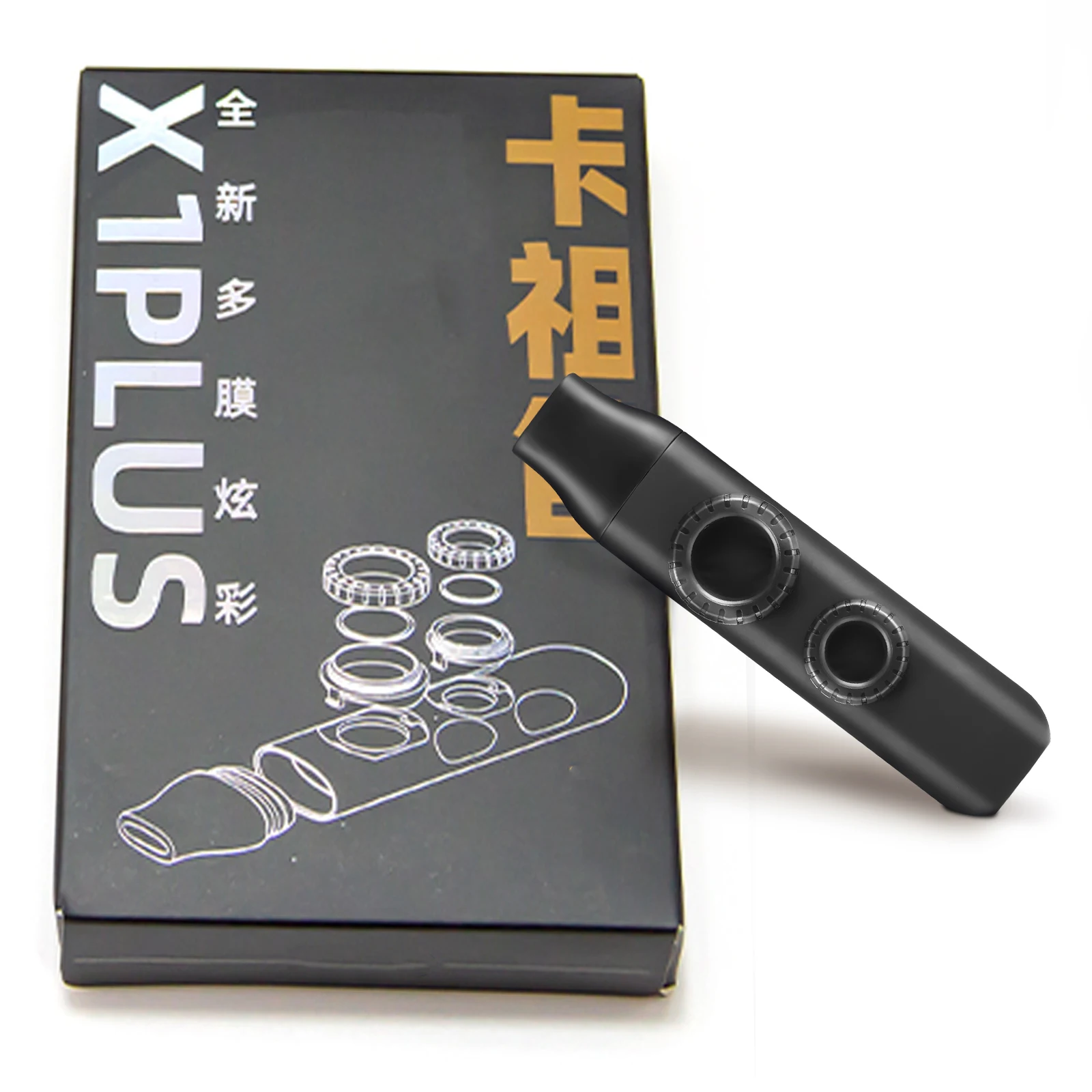 

Dual Hole Tone Kazoo Musical Instrument Replaceable Mouthpiece Lanyard Kids Students Adults Party Favor Portable ABS