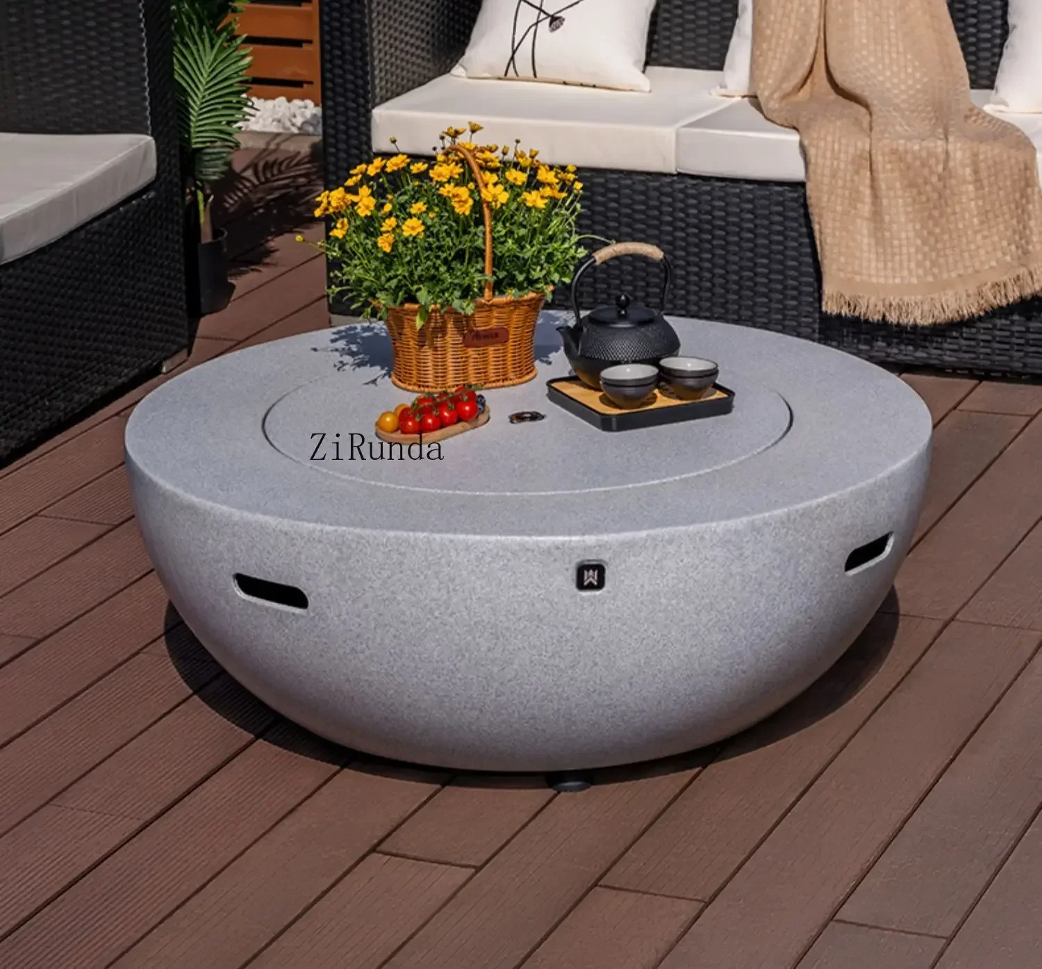 

Metal Campfire Gala Villa Large Barbecue Grill*Furnace Outdoor Household Incinerator Round