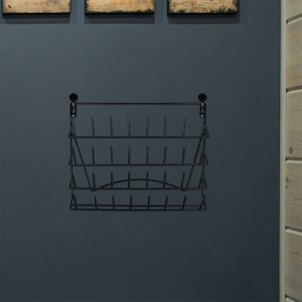 

2 Pcs Wall Storage Rack Display Holders Stands for Counter Bottle Drying Countertop Wall-mounted