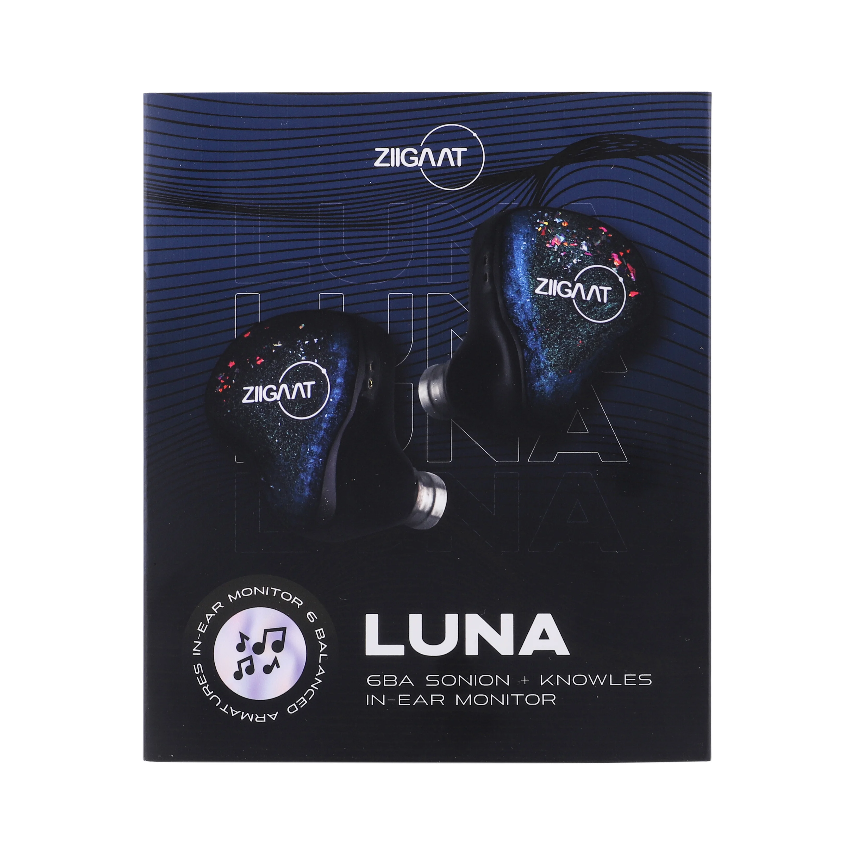 Linsoul ZiiGaat Luna 6 Balanced Armature Drivers Studio IEM Monitor Hifi-Kopfhörer mit 2-poligem austauschbarem Kabel – Detail 12