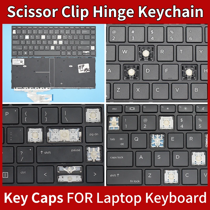 Replacement For HP ZHAN66 Pro G1 440 430 445 G5 HSN-Q04C Q06C Q08C 640/645 G4 440/430/445 G5 Laptop Keyboard Key Cap & Hinge