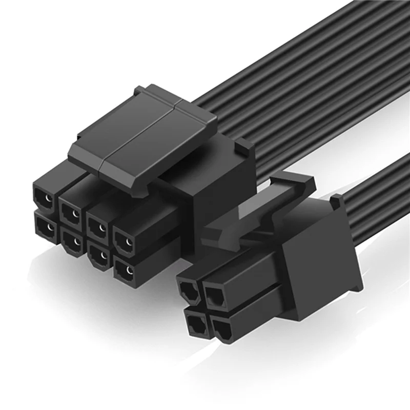 20X CPU 8 Pin Female To CPU ATX 8Pin + ATX 4 Pin Male Power Supply Converter Adapter Extension Cable-BCBW
