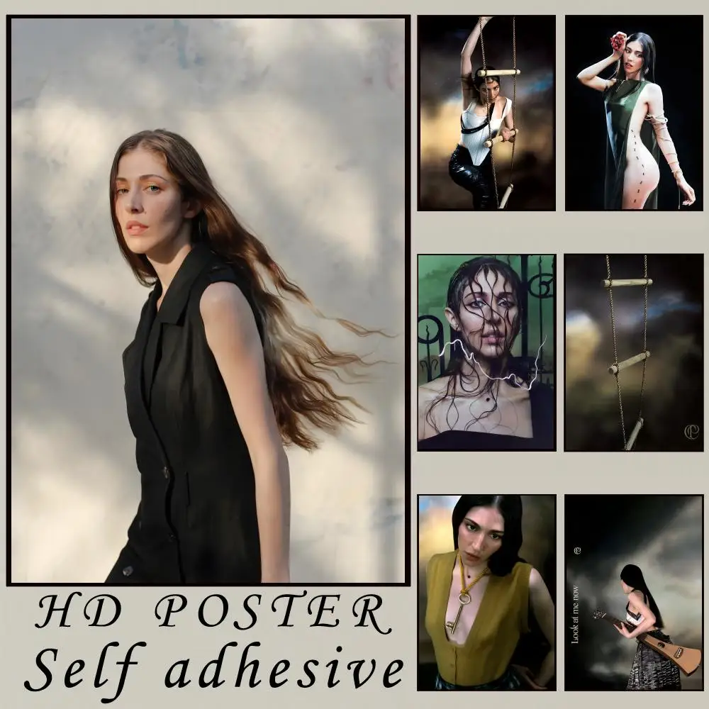 Experimental Caroline Pop Icon Polachek Poster Room Wall Art Decor Waterproof Stickers For Home Bar Bedroom Decoration