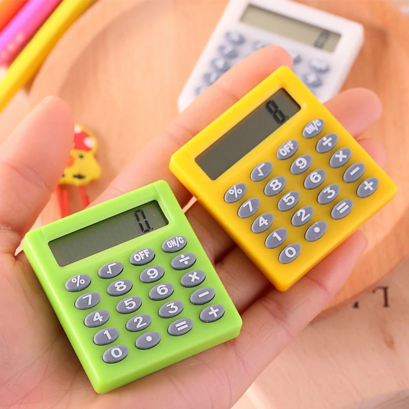 Pocket Boutique Stationery Small Square Calculator Personalized Mini Candy Color School Office Electronics Creative Calculator