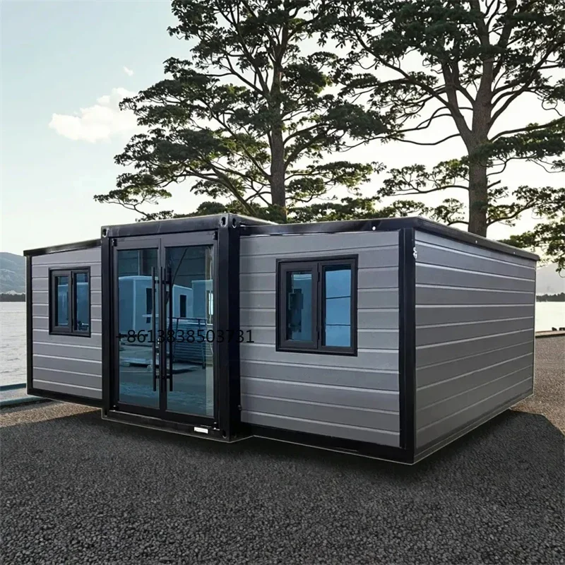 

Tiny Home Expandable Container House Container Prefab House 20Ft 40Ft Office Cabins Portable 2 3 Bedrooms With Bathroom France