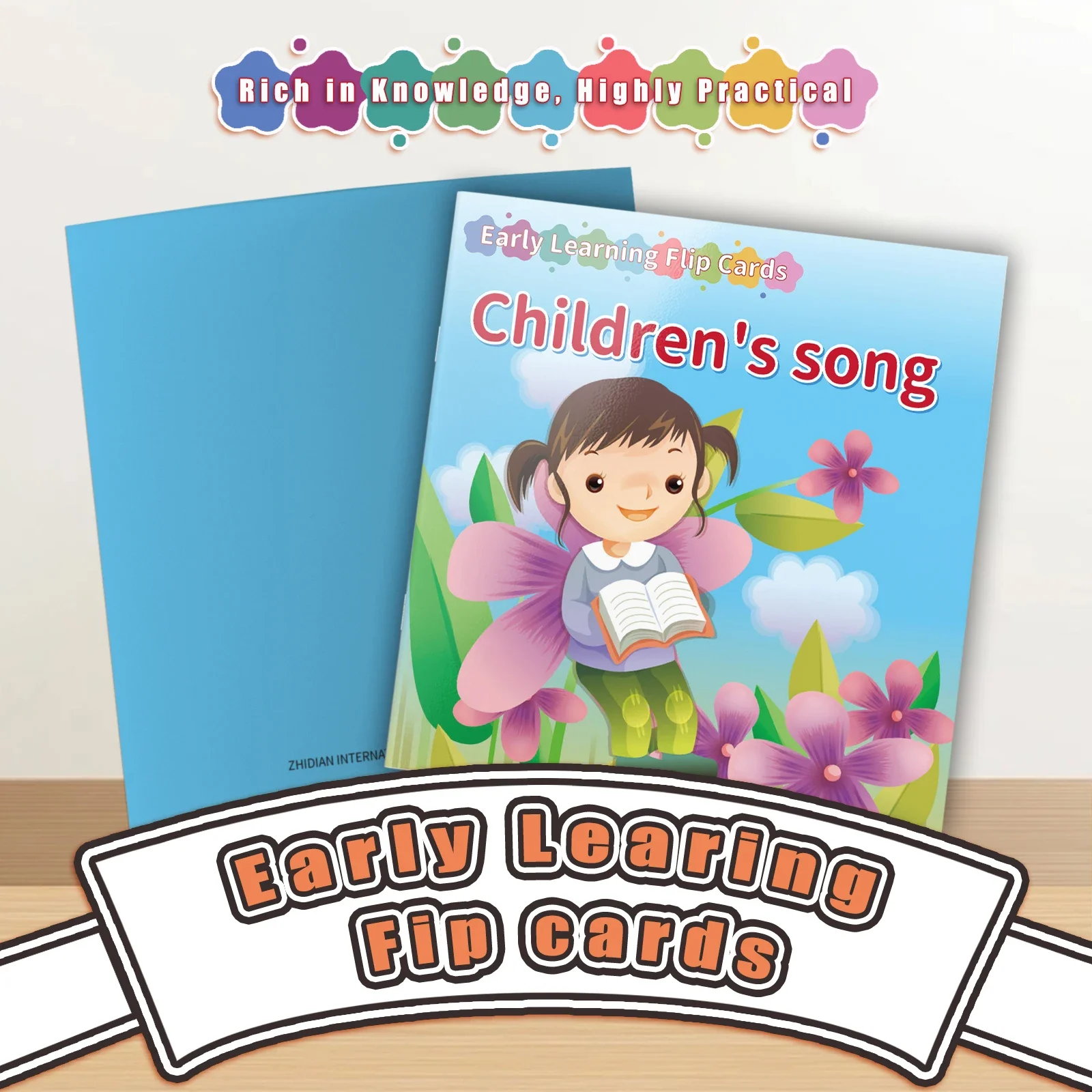 Card Books - Lively Knowledge Card Books for Early Learning, Visually Stimulating Educational Cards