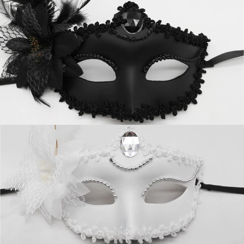 

Masquerade Wedding Carnival Mask Sexy Party Performance Carnival Mask Costume Lady Mask Half Face Feather Mask