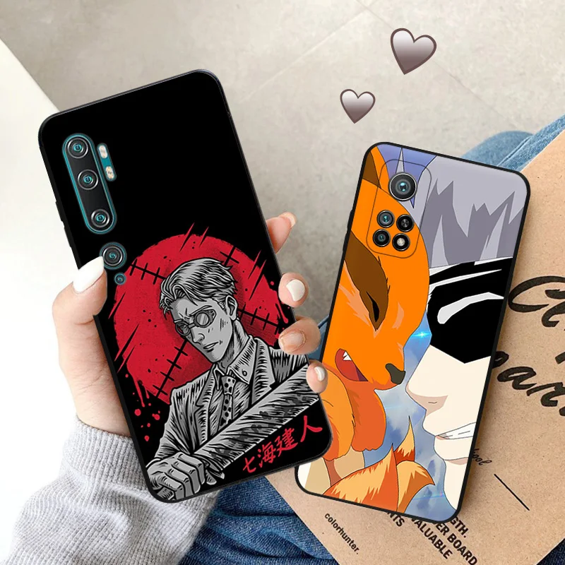 Jujutsu Kaisen Handy hülle für Xiaomi 12 Pro 12x12t 13 Redmi Note13 13c 12s 12c Note12 Lite Anime Soft shell schwarze Hüllen Abdeckung