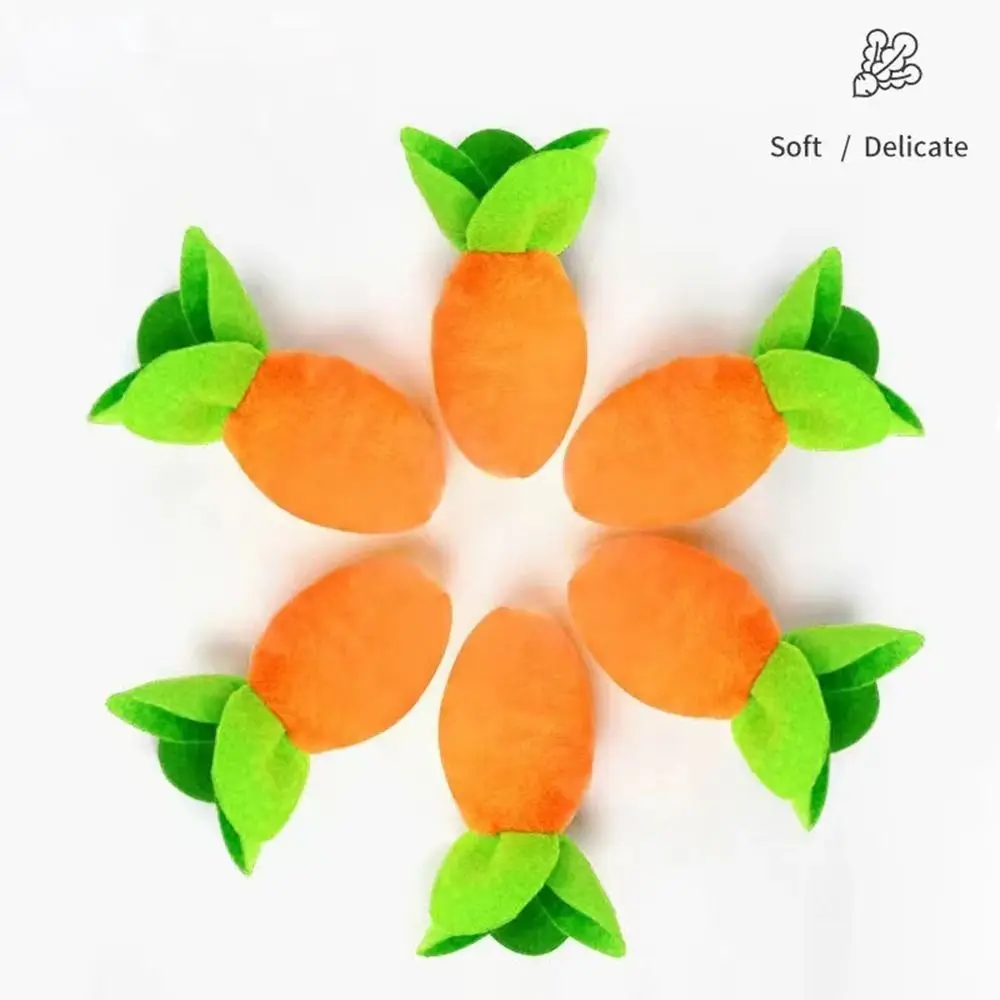 Interaction Toys Pulling Radish Snuffle Mat Child Educational Toys Plush Carrot Toys Pull Up Carrots Pet Dog Chew Toy