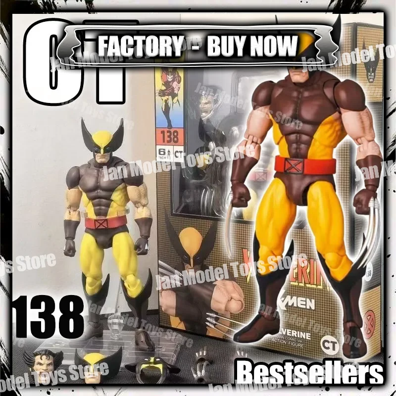 متوفر ألعاب Ct ولفيرين مافيكس 138 ديدبول لوجان هاوليت X-Men كوميك كلاسيكي أنيمي عمل تمثال نموذج هدايا اللعب