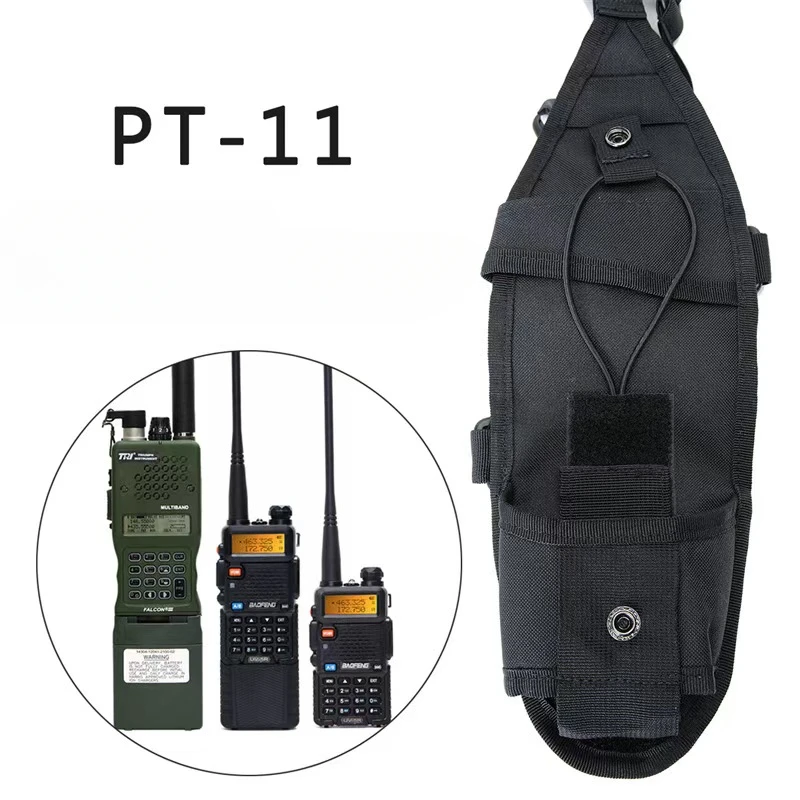 Walkie Talkie Pouch Baofeng bf-888S UV-5R UV-S9 Radio Equipment Chest Strap Chest Pouch Pouch Holster Vest Sling  Bag for Men