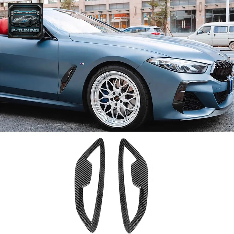 

Dry Carbon Fiber Side Cover Trim 2020+ for BMW 8 Series G14 G15 G16 Front Fender Vent Car Accessory