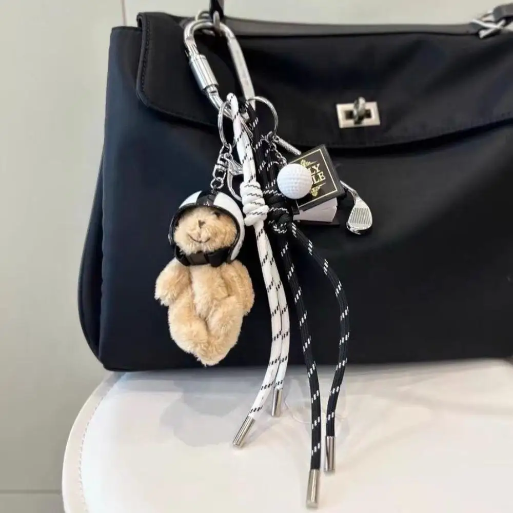 

Hot Fashion Vintage Bread Dog Keychain Lanyard Handmade Chocolate Cute Braided Rope Bag Pendant Handbag Purse Hanging Decoration