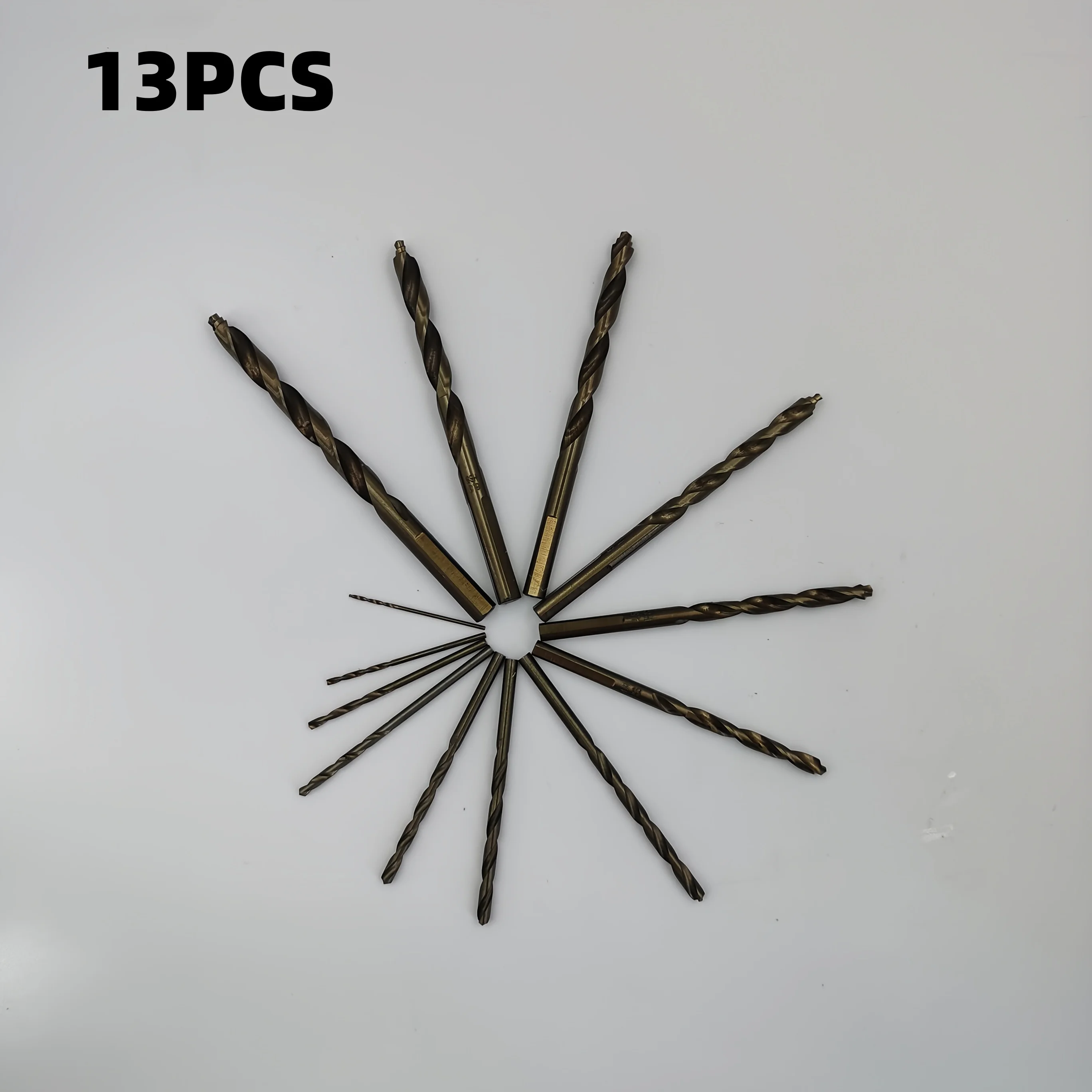13Pcs Cobalt HSS Twist Drill Bit Set (1-6.5mm) - For Stainless Steel, Metal  Wood, High Hardness Drilling Tools with Storage Box