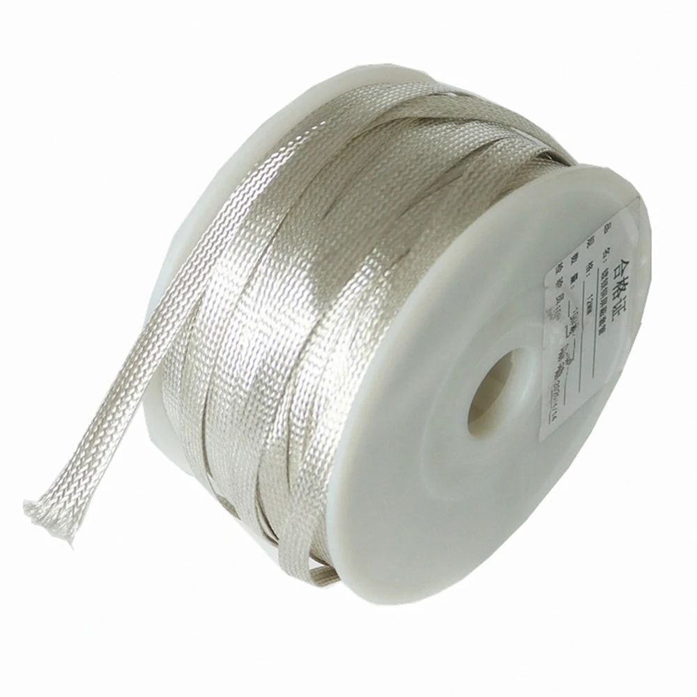 10m 6mm 8mm 10mm 12mm 14mm 20mm YIVO XSSH Audio Hallo-end DIY HIFI Kupfer Überzogene Silber Geflochtene Kabel Hülse Ärmeln Rohr Sleeving – Detail 1