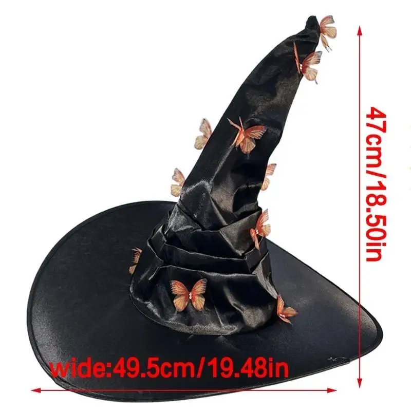 قبعة ساحرة بقيمة 39BD لمكياج حفلات الهالوين التنكرية وقبعة ساحرة للاستخدام اليومي للبالغين