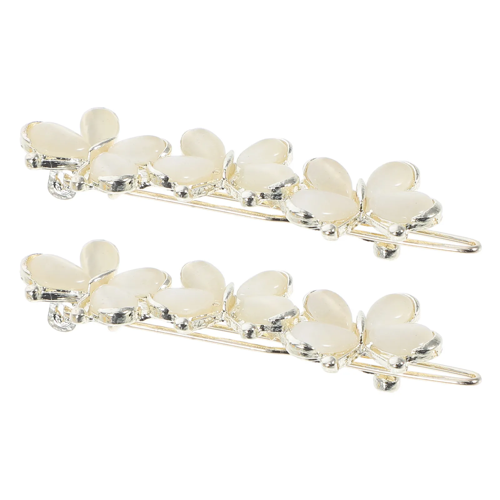 

2Pcs Butterfly Hair Clips Alloy Hairpins Elegant Headdress Set for Banquet Party Daily Wear Comfortable Firm Grip All-Match
